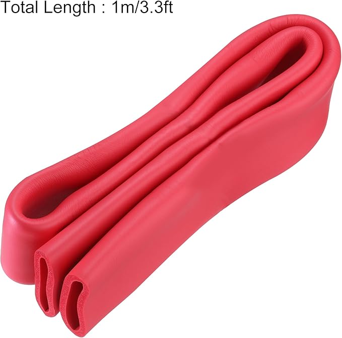uxcell Foam Tubing for Handle Grip Support, Pipe Insulation, 40mm(1 9/16") ID 50mm(2") OD 1m Length Red