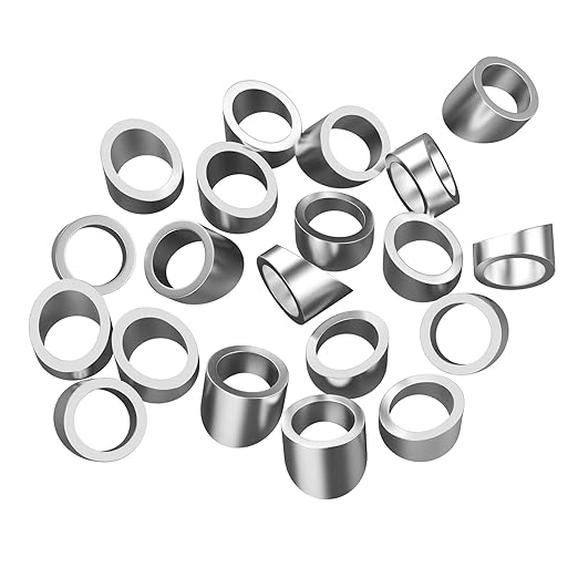 BLIKA 20 Pack 3/8" ID Angle Washers for Cable Railing Stair Ends, Stainless Steel 30 Degree Angle Beveled Washer for 1/8", 3/16" Invisible Cable Railing Kits, Cable Railing Angled Washer