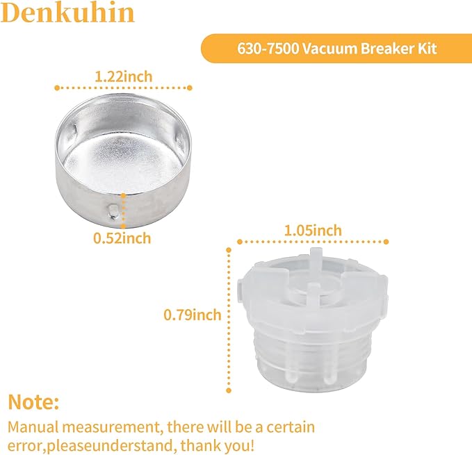 630-7500 Vacuum Breaker Service Parts Kit Compatible with Outdoor Wall Hydrant Series 400/500, Also Fit for Mansfield 400 500 Series Wall Hydrant (2 Pack)