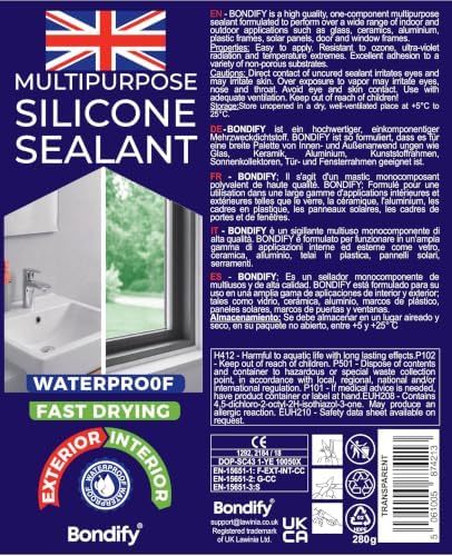 Waterproof Silicone Sealant Clear, Silicone Caulk for Window & Door, Kitchen & Bathroom Solvent Free, 3PCs x 10oz, Ideal for Sink, Sanitary, Bath, Shower Sealant, Window Frame Sealant