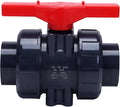 DERNORD PVC True Union Ball Valve with Full Port, EPDM O-Rings, and Reversible PTFE Seats,Rated at 200 PSI (2-1/2 inch Socket)