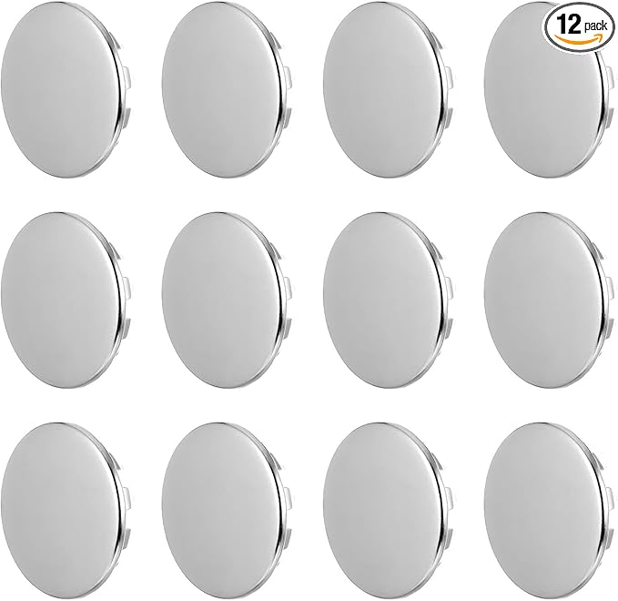 12 Pcs Knockout Seal Electrical Box, 3/4 Inch Knockout Plugs Steel Cable Connector Electrical Conduit Fittings Round Removable Seal Box Repair Kit Steel Instant Plugs for Closure Unused Outlets