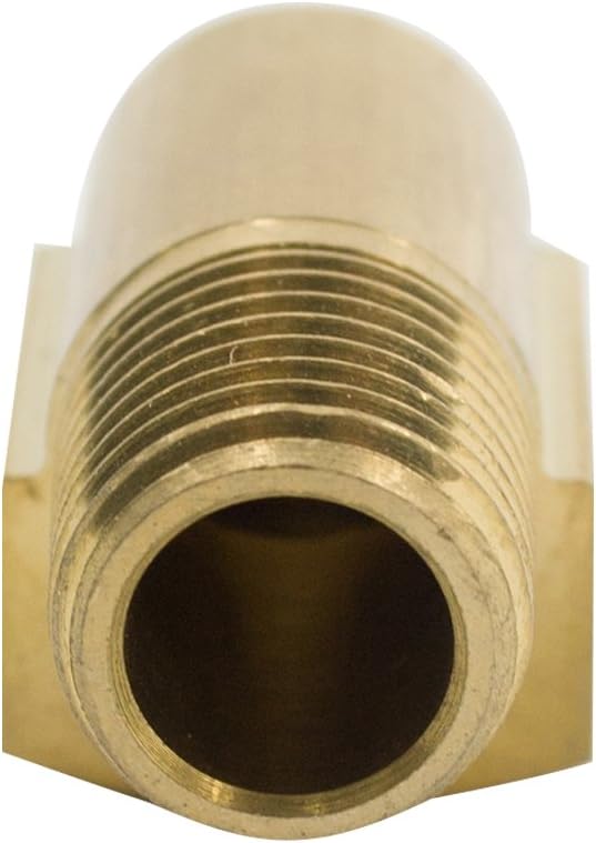 Legines Brass 90 Degree Street Elbow 1/4" NPT Male x 1/4" NPT Female Barstock Pipe Fitting (Pack of 2)