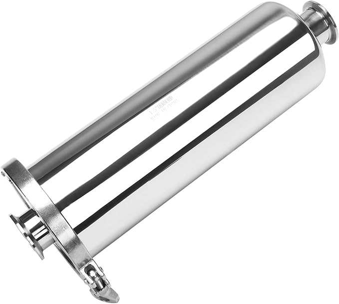 DERNORD 1.5 Inch Tri-Clamp Filter - Sanitary Fittings Inline Straight Strainer SS304 with 30 Mesh Stainless Steel Screen