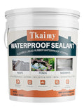 Waterproof Sealant White, 5 Gallon - Large Capacity Polyurethane Waterproof Coating for Huge Area Fix Leaks & Cracks, Roofs,Pools,Warehouses,Garages,Basements, Indoor & Outdoor Sealant Coating