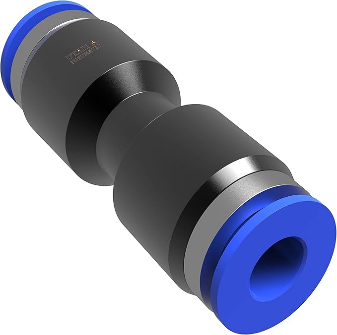 Utah Pneumatic 4mm Or 5/32 Od Straight Air Line Union Push Air Fitting Pneumatic Push To Connect Air Fittings (5 Pack)