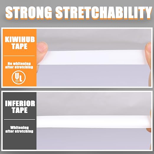 White Electrical Tape, UL Approved, 9 Pack 0.7in X 33ft, Industrial Grade Electrical Tape, Multipurpose Electric Tape for Wrapping Wiring Harness, Electric Insulating