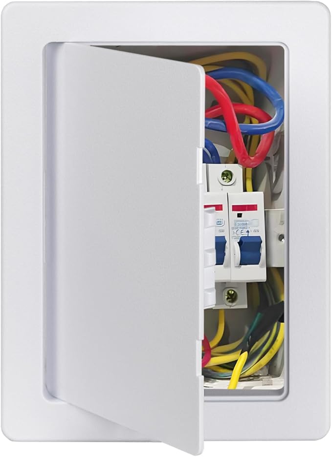 Donext Access Plumbing Panel for Drywall Ceiling, 6x9 in Plastic Access Door, Wall Hole Cover Plate for Plumbing & Electrical & Wiring, White