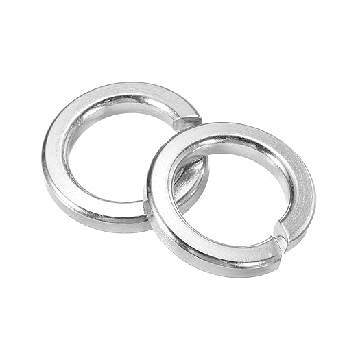 uxcell 60 Pcs M8 Split Lock Washers, 304 Stainless Steel Spring Lock Washer 8mm ID 12.5mm OD 2.2mm Thick for Screws Bolts Fasteners