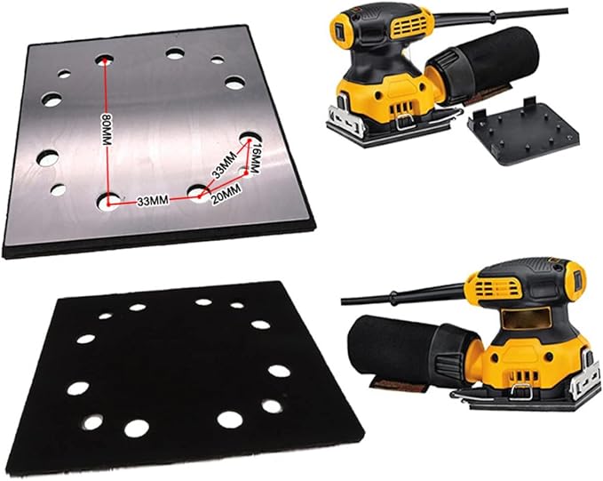 UPKOCH 5pcs Sanding Backing Plate Replacement Aluminum Sander Pad Sandpaper for Drywall Emery