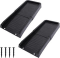24" Gutter Downspout Splash Block (2 Pack) - Professional Grade Downspout Extensions, Weather Resistant Gutter Drainage System for Home Roof Water Management (Black)
