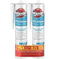 Kraken Bond Black Silicone Sealant Waterproof% 100-10 fl oz Cartridge, RTV Silicone Caulk Kitchen and Bathroom, All Purpose, Window Caulking Sealant Outdoor, RV, Exterior Use Silicon - 2 Pack