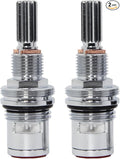 1-001 & 1-002 Ceramic Valve Set，Chrome & Lead-Free Copper, Replacement Newport Hot and Cold Widespread Cartridge