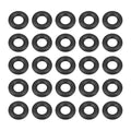 HARFINGTON 50pcs Nitrile Rubber O-Rings 10mm OD 5.2mm ID 2.4mm Width Metric Buna-N NBR Sealing Gasket Plumbing Sealing Repair O Rings for Car Auto Vehicle Repair Faucet Air Gas