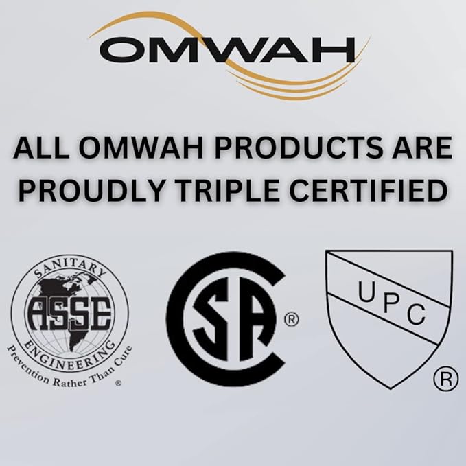 UPC Certified Salon Shampoo Bowl Salon Sink Faucet, Sprayer & Vacuum Breaker OMWAH SU-94 (1)