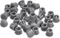 uxcell 8mm(5/16") Plastic Hole Plugs, 36Pcs Flush Type Panel Round Snap in Fastener Knockout Locking Plugs for Furniture Insert End Caps Panels, Grey