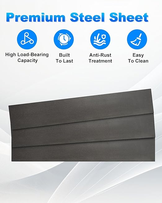Rocaris 2 Pcs 2 x 1/4 x 12 Inch A36 Hot Rolled Steel Base Plate, Steel Flat Bar Metal Stock for Construction Boards, Structure Support, Weldable Square and Industrial