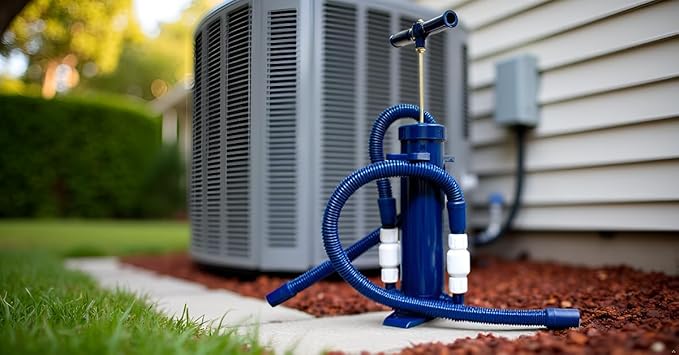 RectorSeal Mighty Pump 97795 Hand Operated A/C Condensate Pump, Easy Application, Lightweight & Heavy Duty PVC, Clears Slime, Mold, and Dirt, Easy Application, HVAC