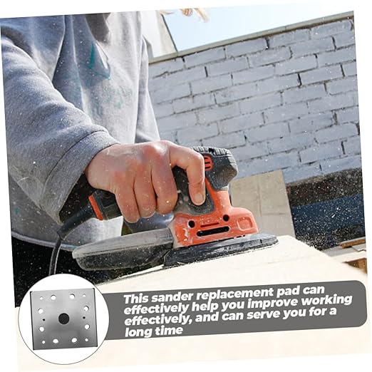 5pcs Sanding Backing Plate Replacement Sander Pad Compatible with Durable and Easy to Install for Electric and Smooth Finishing Tasks