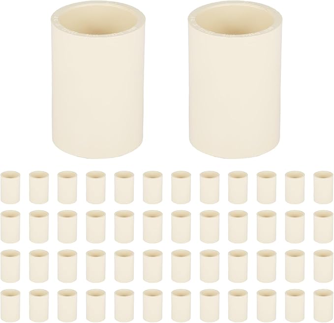(50 Pieces) EFIELD 1-Inch CPVC Pipe Fittings, Slip x Slip (Socket) Coupling, For Hot and Cold Water Plumbing,(CPVC027-5-50PCS)