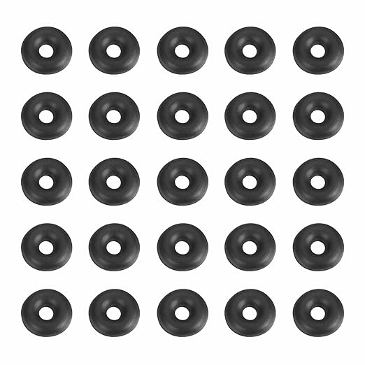 HARFINGTON 50pcs Nitrile Rubber O-Rings 4mm OD 1mm ID 1.5mm Width Metric Buna-N NBR Sealing Gasket Plumbing Sealing Repair O Rings for Car Auto Vehicle Repair Faucet Air Gas