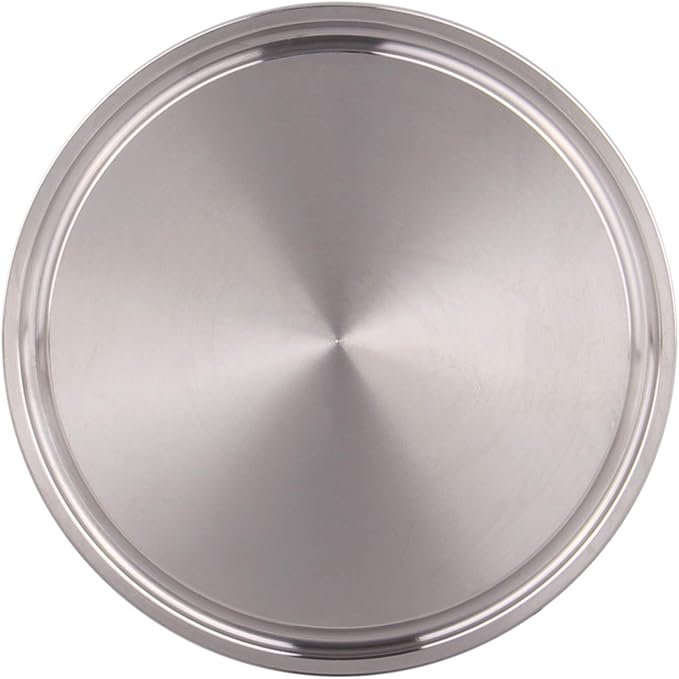 DERNORD Stainless Steel 304 Sanitary Fitting Clamp End Cap fits Tri-Clamp Ferrule Flange (2.5" (64mm) Tube OD)
