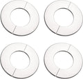 uxcell Wall Split Flange, Stainless Steel Round Escutcheon Plate for 50mm Diameter Pipe 4Pcs