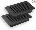 Floor Register 6x10, Floor Vent Cover, for Home Floor Sidewall Office or Ceiling Vent, Vent Covers for Home Floor 2 Pack (Black)