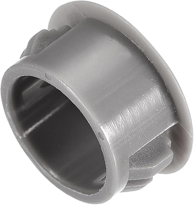 uxcell 45/64" Plastic Hole Plugs, 36Pcs Flush Type Panel Round Snap in Fastener Knockout Locking Plugs for Furniture Insert End Caps Panels, Gray