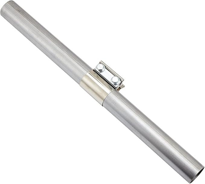 Butt Joint Band Clamps,Exhaust Muffler Clamp Exhaust Pipe Clamps Sleeve Stainless Steel (2, 5'')