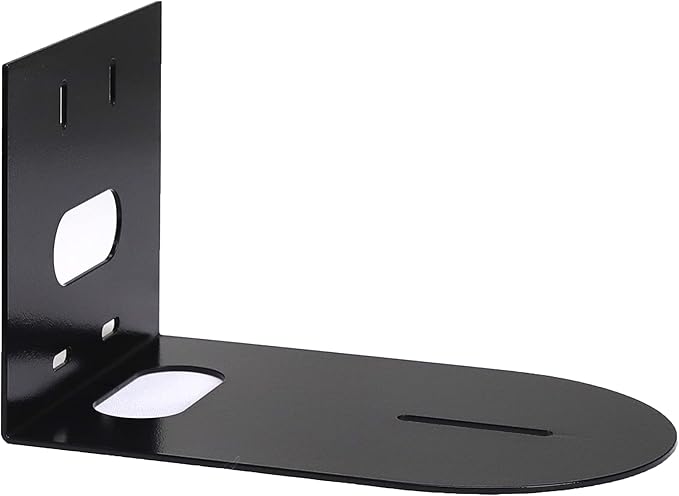 AEONS PTZ Camera Universal Wall Mounting Bracket | Sturdy Durable Compatible with Most Center Mount Cameras Hardware | AV Brackets Wall Mount Holder, Black, 2-Pack