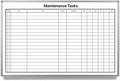 Maintenance Tasks Whiteboard 36"x 24"