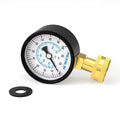 MEANLIN MEASURE 0-100psi Water Pressure Gauge, 3/4" Female 2.5" FACE DIAL Water Pressure Test Gauge with Sealing Ring, Water Pressure Gauge for Home