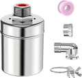 304 Stainless Steel Float Valve,Ball Valve Stainless Steel,1/2 to 3/4 Inch Automatic Water Level Control, Auto Fill Valve for Water Tanks,Livestock Troughs（Top/Side Entry）