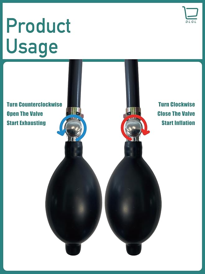 Inflatable Pipe Plug Balloon for Sealing and Testing of Sewer Pipes, Plumbing Pressure Bladder with Air Pump - Plumbing Test Ball for Sewer Test, Water Shut Off & Temporary Blocking (3P Inch)