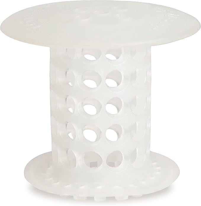 TubShroom Tub Drain Hair Catcher Strainer, 2 Pack, Clear – Drain Protector and Hair Catcher for Bathroom Drains, Fits 1.5” – 1.75” Bathtub and Shower Tub Drains