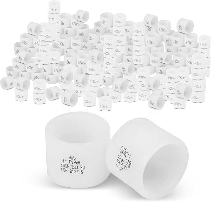 (Pack of 400) Seelink 1 Inch PEX A Expansion Rings, Expansion Rings and Sleeves for PEX A Pipe and Fitting Connection