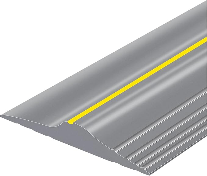 16.5Ft/5M Universal Garage Threshold Seal Strip Garage Door Bottom Weatherproof Strip Rubber DIY Weather Stripping Replacement Not Include Adhesive (Grey)