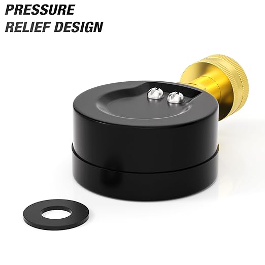 MEANLIN MEASURE 0-100psi Water Pressure Gauge, 3/4" Female 2.5" FACE DIAL Water Pressure Test Gauge with Sealing Ring, Water Pressure Gauge for Home
