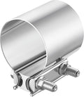 EVIL ENERGY 3.0 Inch Exhaust Clamp, Butt Joint Band Clamp Sleeve Coupler Stainless Steel for Pipes, Mufflers, Catalytic Converters 1PCS