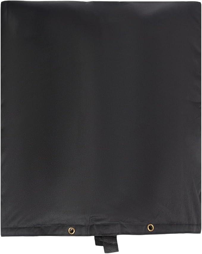 Insulated Backflow Preventer Pouch - Outdoor Pipe Insulation for Winter, Well Pump & Sprinkler Valve Protection (Black 24" W×24" H)