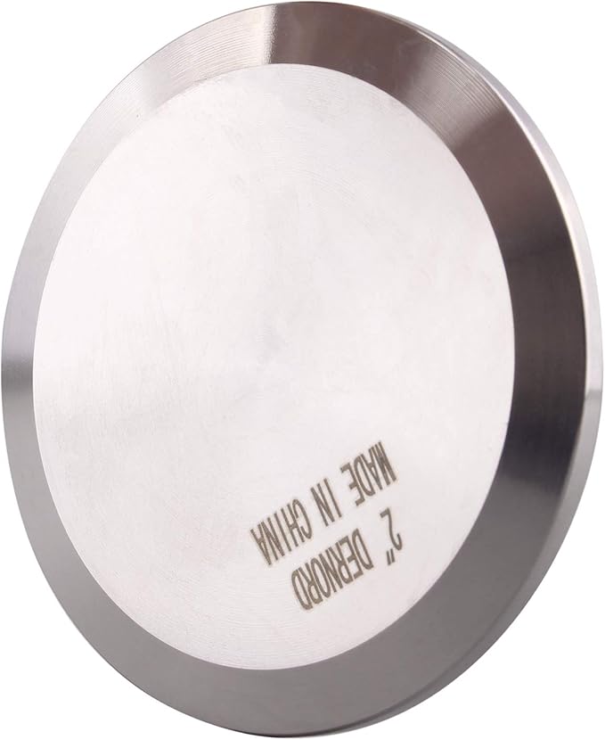 DERNORD Sanitary End Cap fits Tri-Clamp Ferrule Flange Stainless Steel 304 Fitting Clamp (2" (51mm) Tube OD)