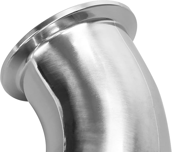 DERNORD 2" Tube OD Elbow 180 Degree Sanitary Pipe Fitting SS304 Tri Clamp 2 Inch