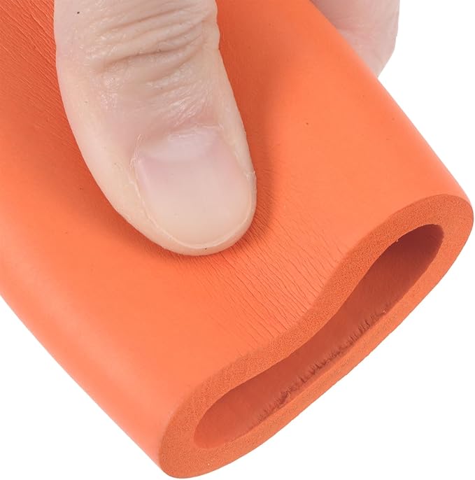 uxcell Foam Tubing for Handle Grip Support, Pipe Insulation Outside Pipe Lagging, 32mm(1 1/4") ID 44mm OD 1m Orange