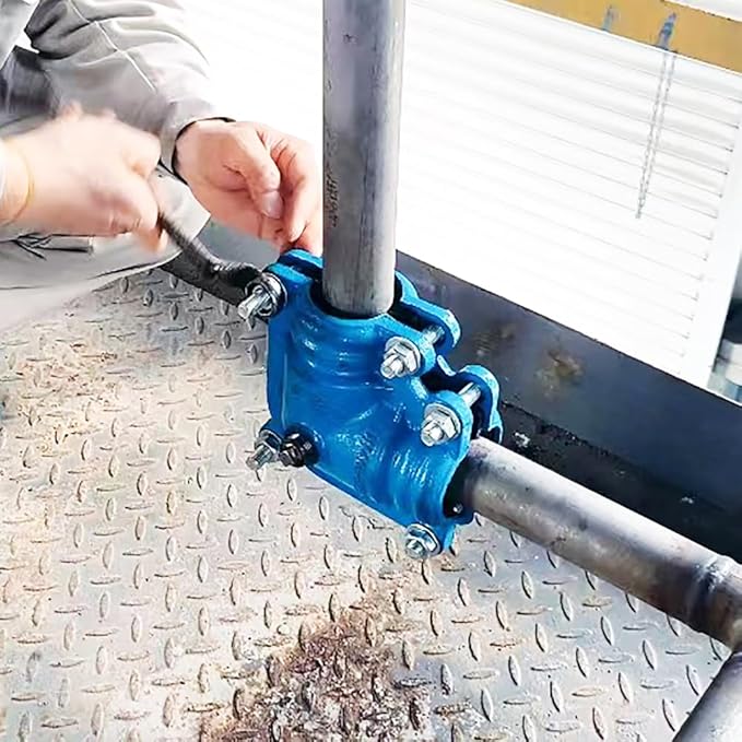 Pipe Repair Clamp 6 Inch Pipe Elbow(Outer Diameter of The Applicable Pipe is about 6.3-6.5 inch),90 Degree Elbow Leak Sealer,Short Radius,PPR/PE/Iron Pipe,Threaded And Socket Connection Elbow