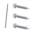 3/16 x 1-1/4" 410 Stainless Steel Hex Head Tapcon Concrete Screw Anchor, for Anchoring to Masonry, Block or Brick (100Pcs)