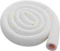 Pipe Insulation Tubing, BESUNTEK 6ft Heat Preservation Insulated Foam Tubing Handle Grip Support, for Water Pipes, air Conditioning Pipes (0.98" × 0.39", White/Pink, BESUNTEK-121)