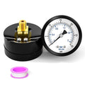 0-30PSI Well Pump Pressure Gauge 2" Dial Size, 1/8" NPT Back Mount, 3-2-3% Accuracy, for Tube, Water Pump, Gas, Liquid, Pressure Test