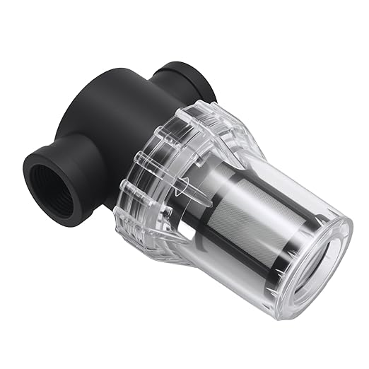 MDEOOSKY 3/4" Female NPT in-Line Strainer, 100-mesh Pre-Piped Filter, Suitable for Garden Hoses, Car Washing, and Small Aquaculture Water Purifiers