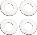 uxcell Wall Split Flange, Stainless Steel Round Escutcheon Plate for 61mm Diameter Pipe 4Pcs